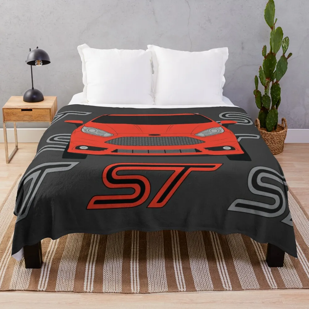 

Fiesta ST Throw Blanket Double blanket blanket for travel light knitted plaid double-sided blanket