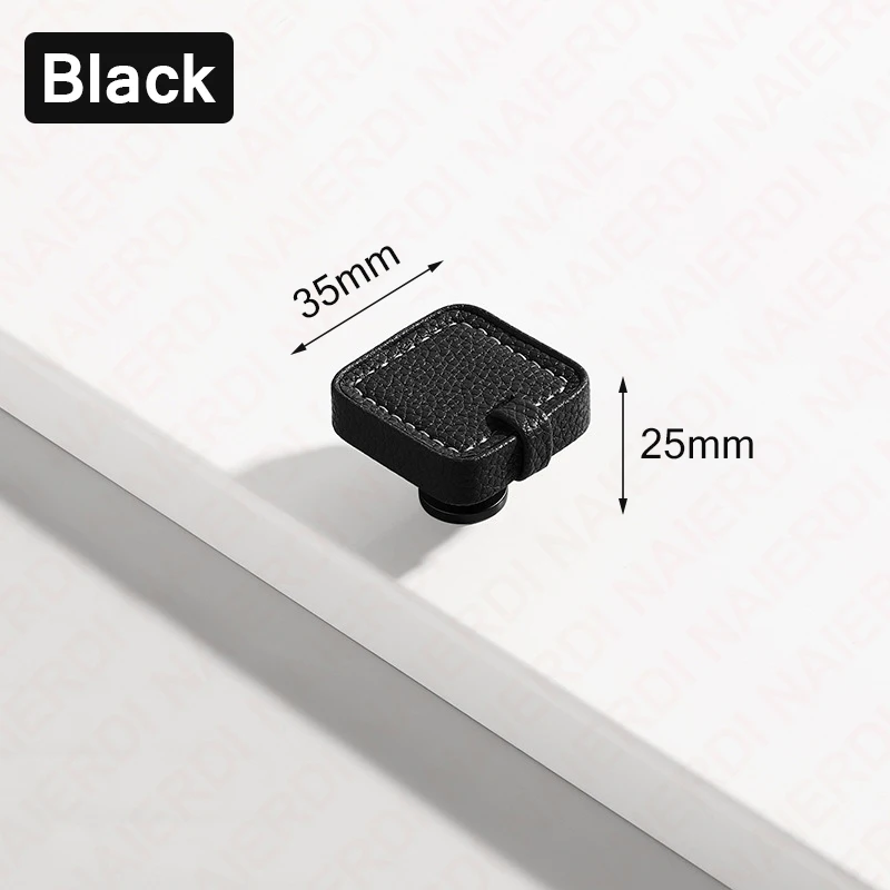 

NAIERDI ручки для шкафа из воловьей кожи и ручки из цинкового сплава