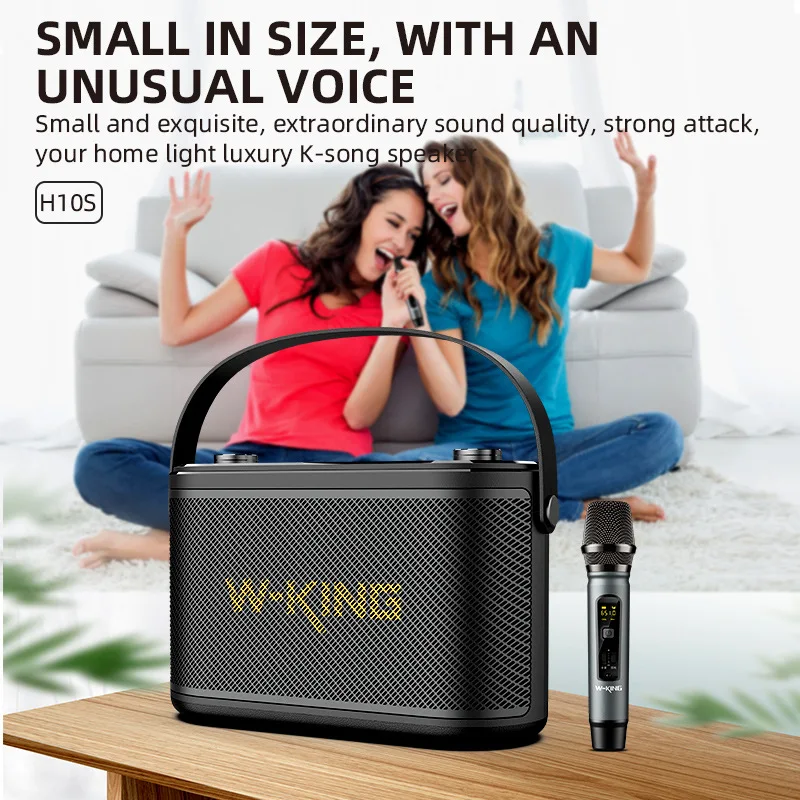 

H10s outdoor portable Bluetooth speaker with high volume, portable square dance microphone,karaoke high-power sound system
