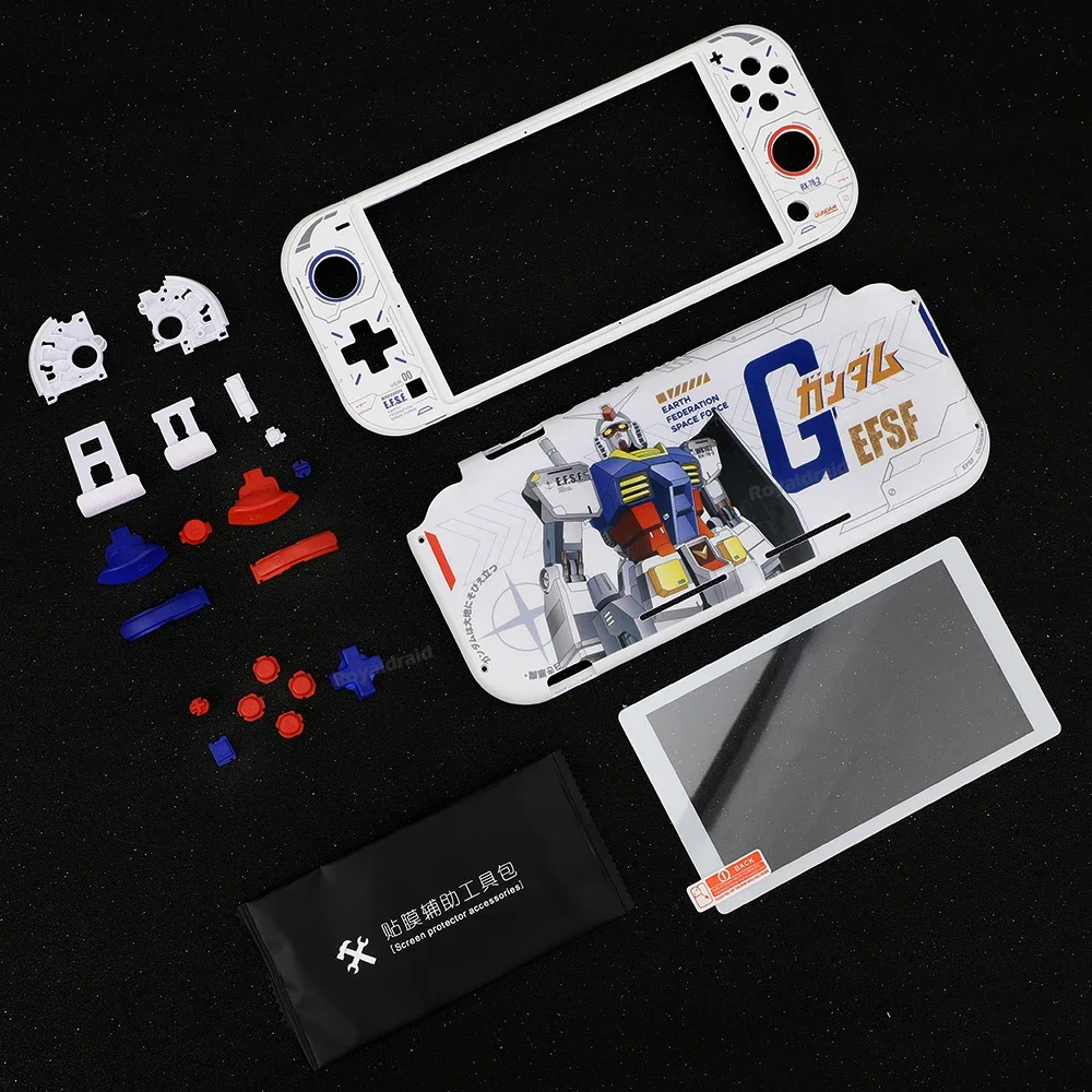 Switch Lite DIY Kit — Чехол Для Консоли С Закаленным Стеклом И Кнопками ABXY