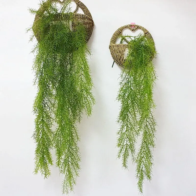 

105cm Long Artificial Pine Needle Hanging Plant Artificial Vine Fake Leaves Home Garden Wall Decoration Supplies