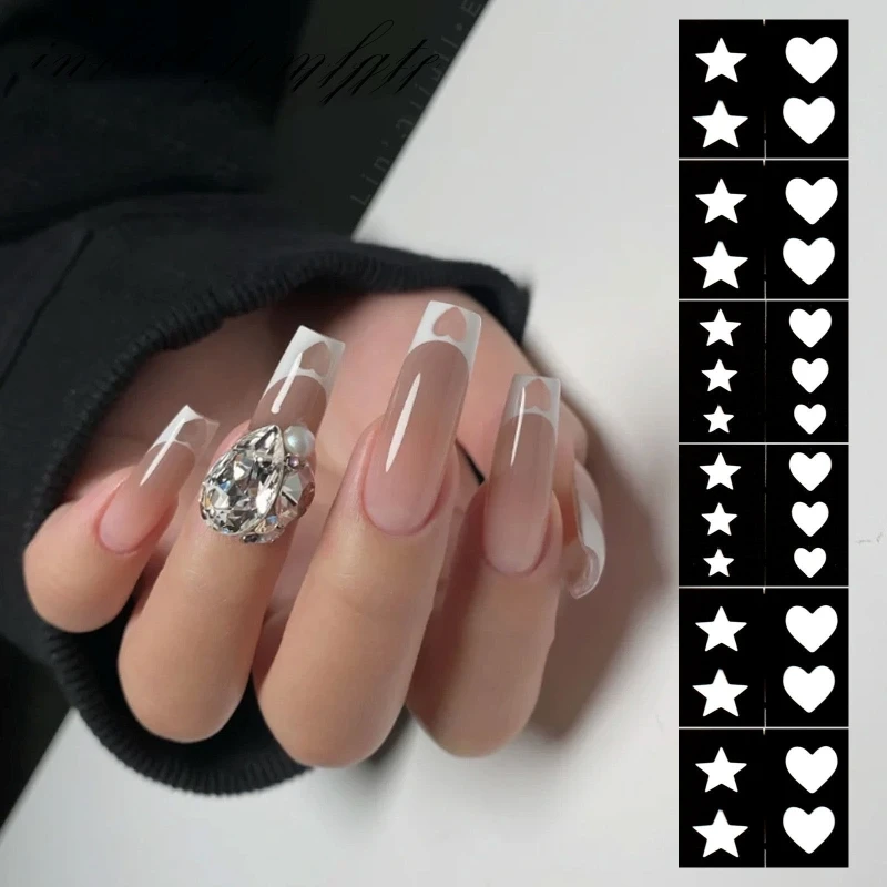 

Наклейки в виде сердца и звезд, наклейка для перевода изображений своими руками, трафарет, советы, руководство по эксплуатации, легко исполь...