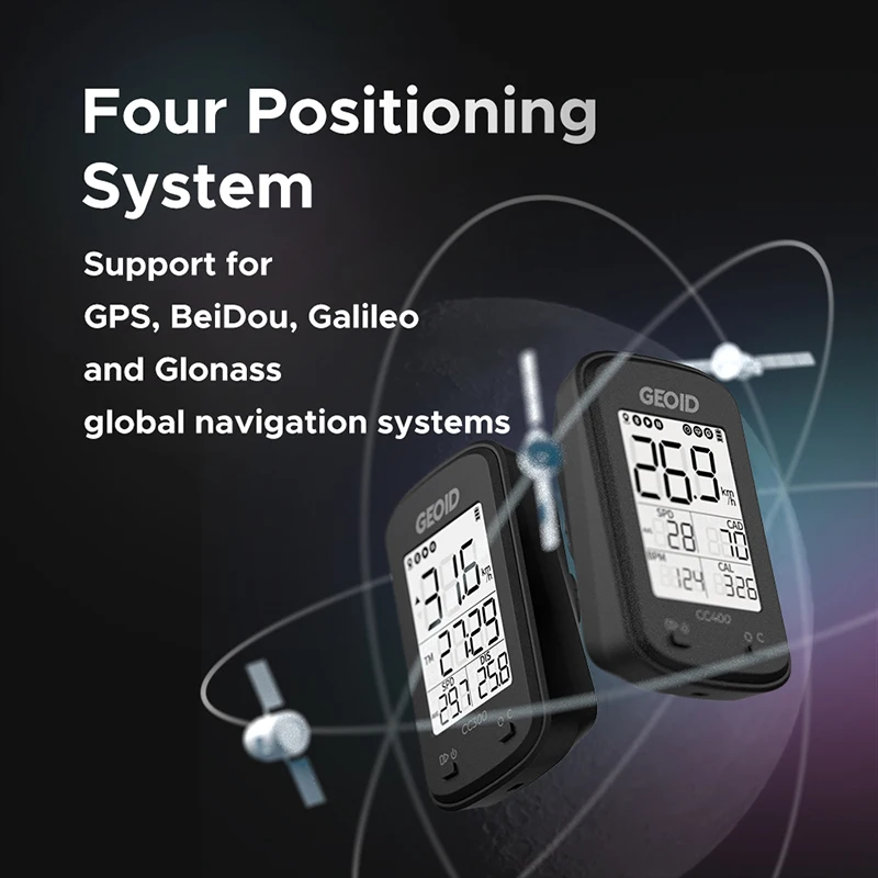 Велосипедный компьютер Geoid CC300/400 GPS спидометр беспроводной водонепроницаемый
