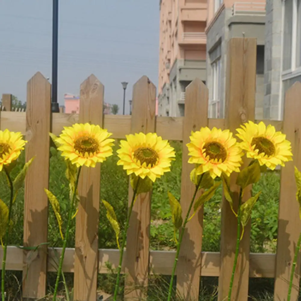 Искусственное искусственное украшение для забора большая ветка подсолнуха