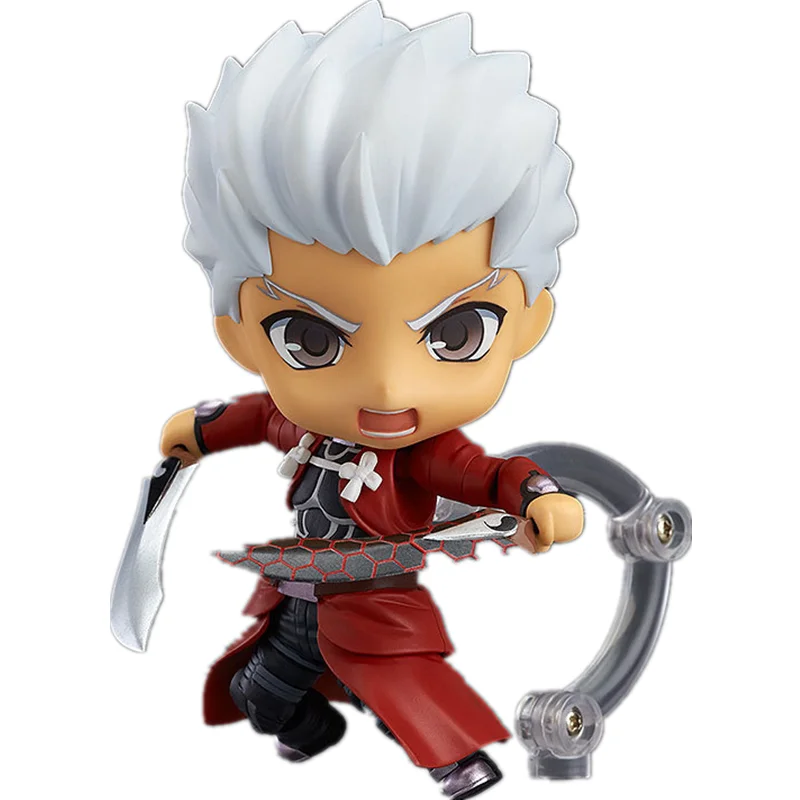 

Anime Nendoroid Fate/stay night Emiya Shirou Archer red 486 Action Figure Doll Model Q Version 10Cm Toys gift kawaii room decor