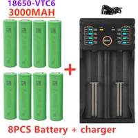 2021 new original 3 7 v 3000 mah 18650 battery for us18650 sony vtc6 30a toys tools flashlight batteryusb charger