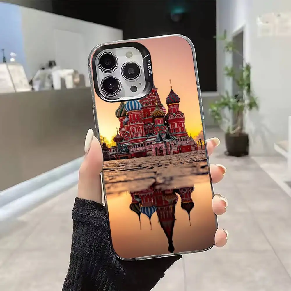 Фото Кремлёвский серебристо-серый мягкий защитный чехол подходит для iPhone 11, 12, 13, 14, 15, 16, 17 Pro Max Plus Air Mini. №2