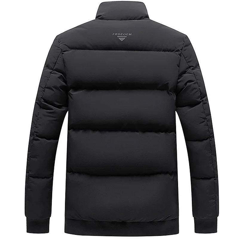 Mens Jacket lapel mens Parka Winter New down jacket Pure color Warm Jackets men business leisure coat bread clothing youth coats