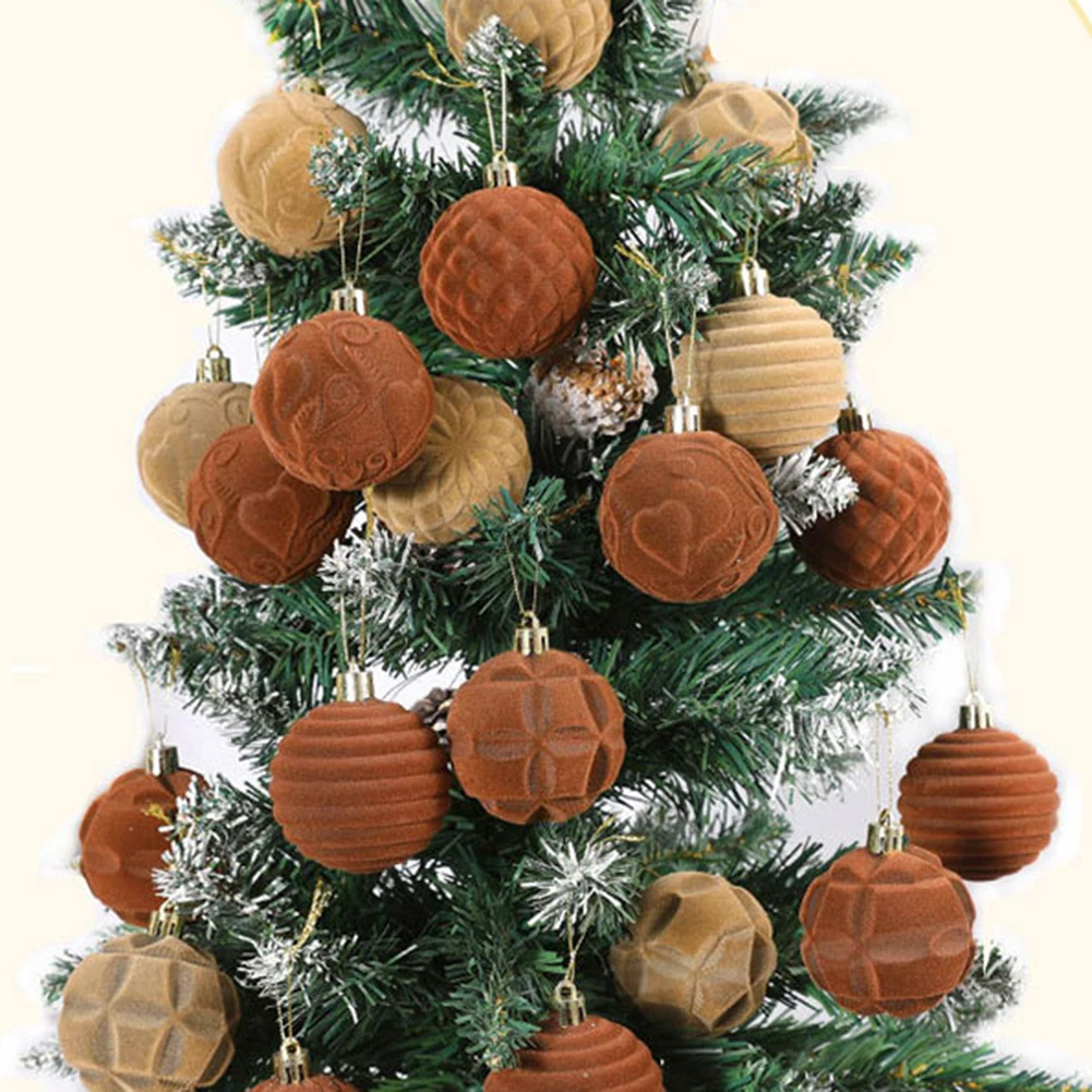 12 шт. 6 см рождественские шары украшение для рождественской елки роскошные