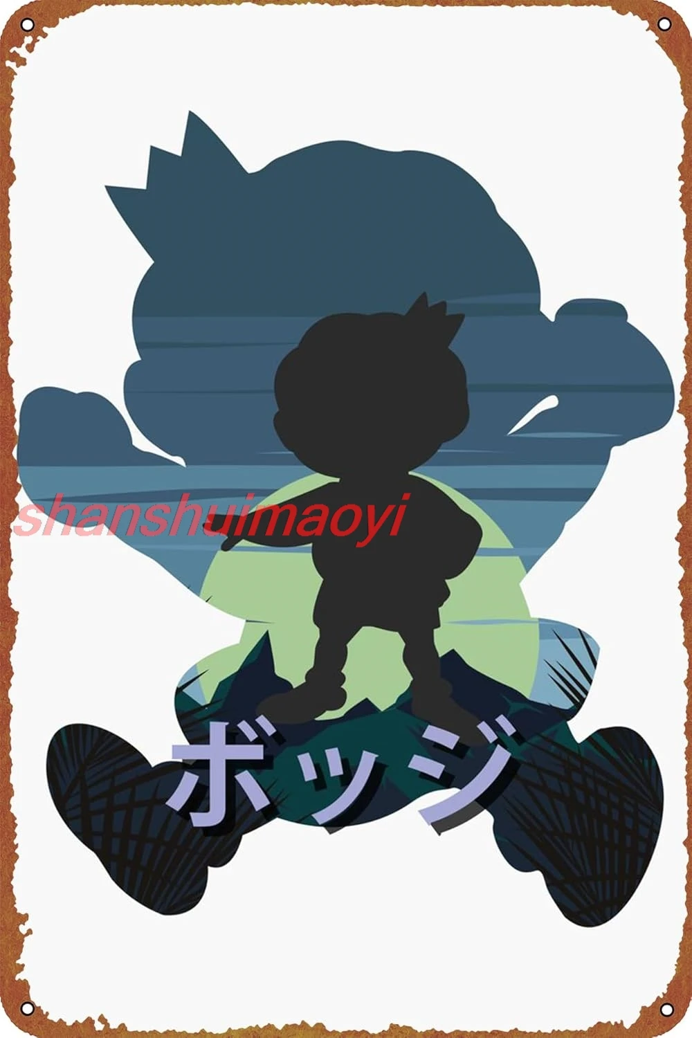 Bojji Ousama Ranking аниме постер ретро металлическая жестяная вывеска Хэллоуин пещера