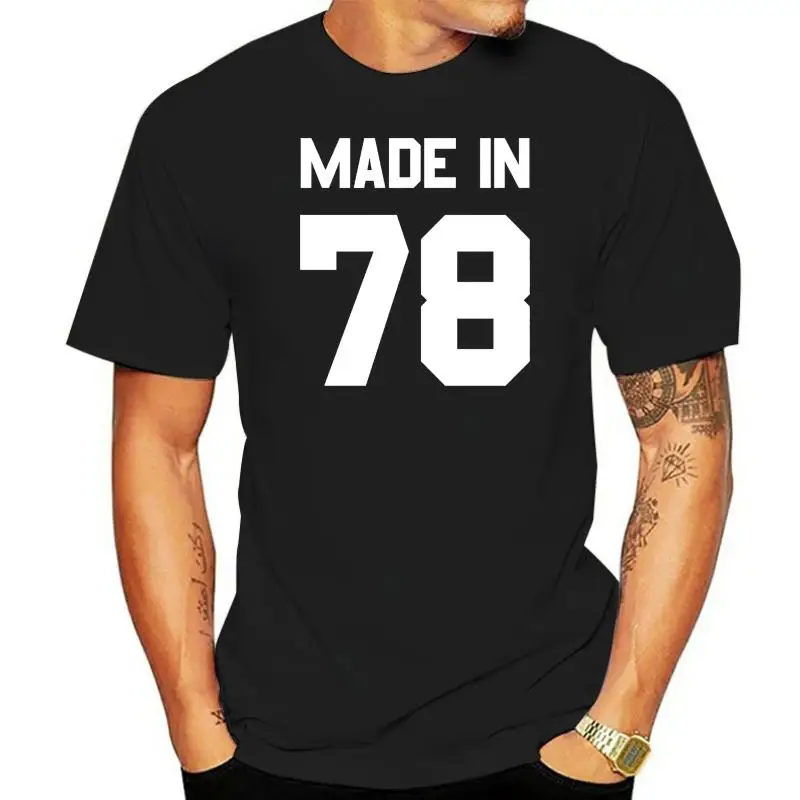 

Мужская футболка с коротким рукавом, 13 цветов, подарок на день рождения, 1978