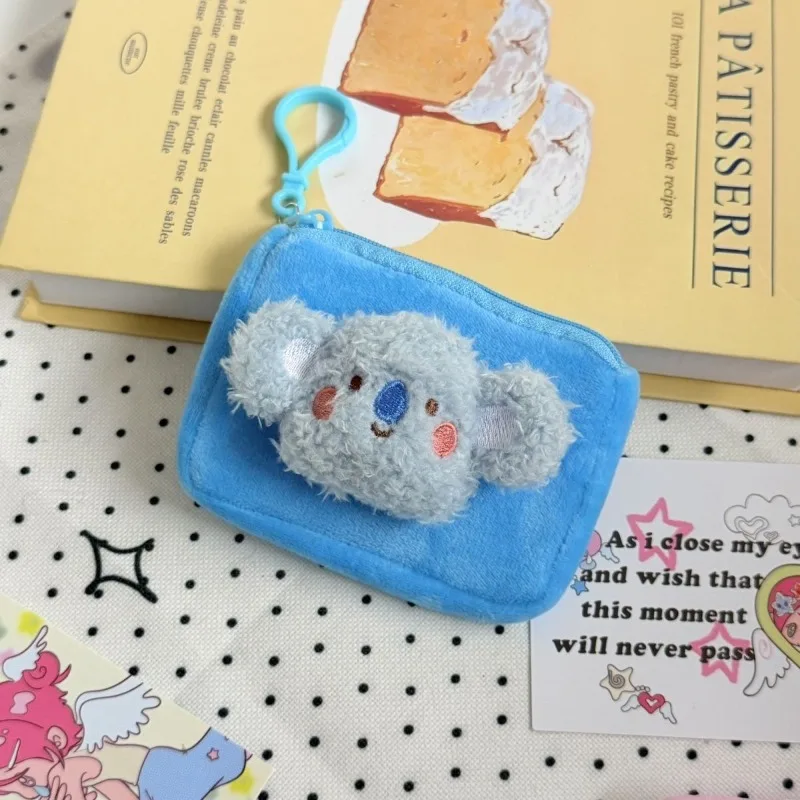 Фото Кошелек для монет BT21 Koya и Shaky, мультяшный, милый, модный, персонализированный, большой вместимости, портативный, для студентов, сумка для наушников, брелок, подарок №3