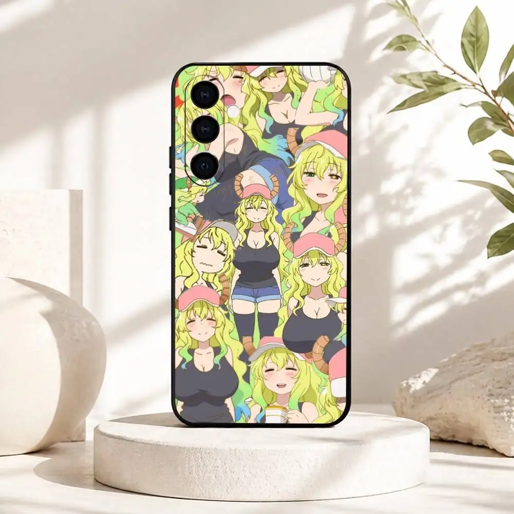 Чехол для телефона Kobayashi-san Chi Lucoa, черный, силиконовый, мягкий, для Samsung Galaxy A73, A72, A71, A70, A53, A52, A51 (art.: 3920db0772373) - 3920db0772373