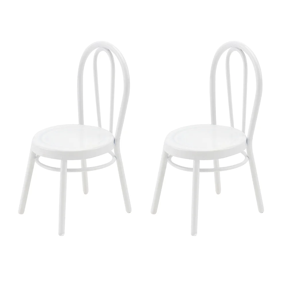 

Chair Miniaturefurniture Model Chairs Artificial Christmas Iron Mini 12 Ornament Bedroom Toy Decorations Decoration Accessory