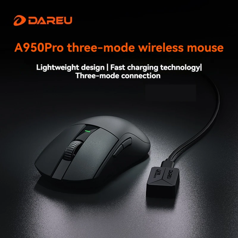 Мышь Dareu A950Pro беспроводная 2 4 ГГц Bluetooth Paw3395 легкая высокая производительность 4000