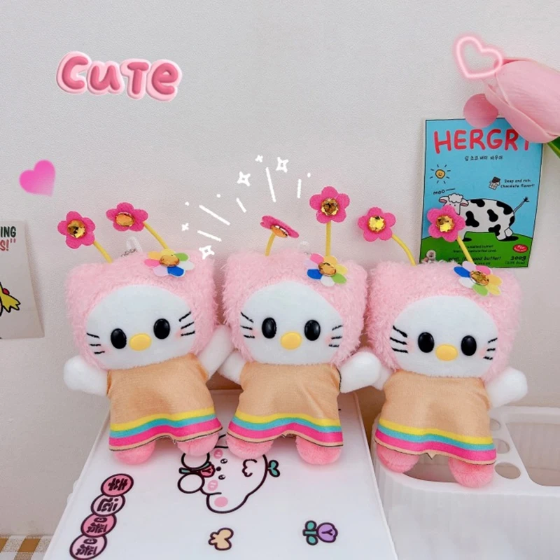 

Милый плюшевый брелок Hello Kitty, мультяшная Мягкая кукла-животное, милая сумка, подвеска для девочки, подарки на день рождения
