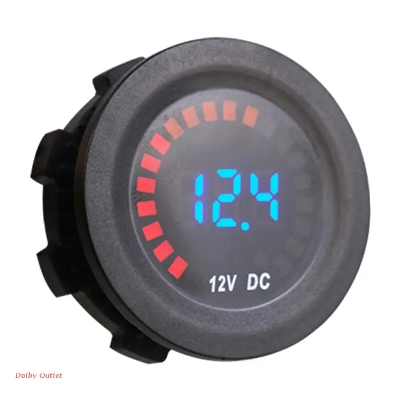 

12V Motorcycle Boat LED Digital Voltmeter Panel Volt Meter Tester Monitor Gauge