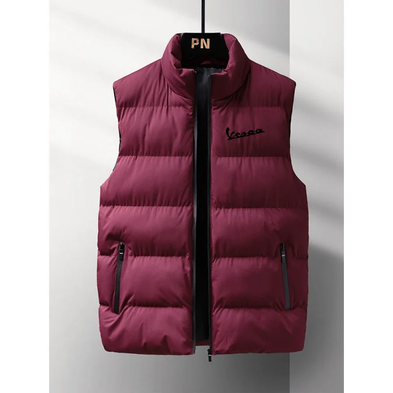 2022 Vespa Logo Fashion down Jacket Jacket Men's windbreaker Pilot down jacket Fall/winter men's outdoor wear Casual street wear