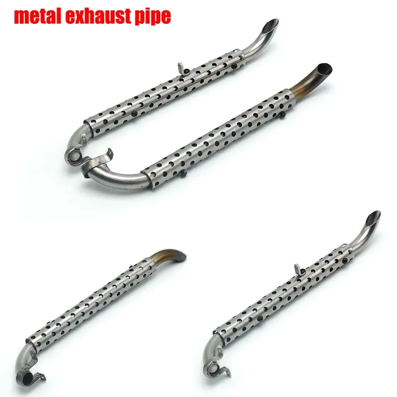 Металлическая выхлопная труба автомобильные аксессуары для 1/10 RC гусеничная
