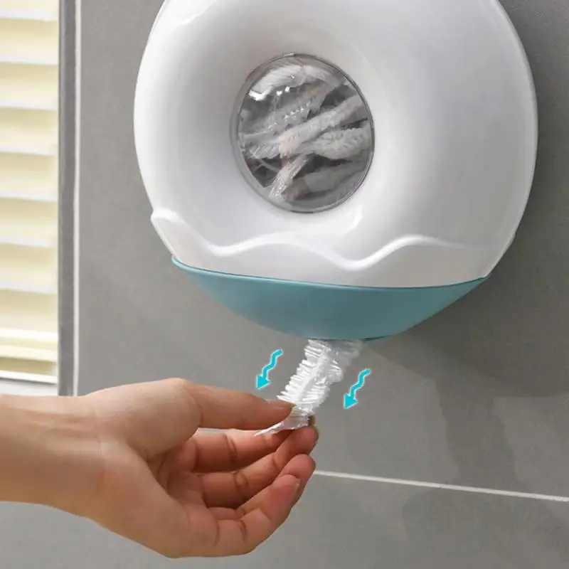 

Настенный одноразовый чехол для липкой пленки, органайзер, Многофункциональный пластиковый настенный безопасный кухонный органайзер для ...