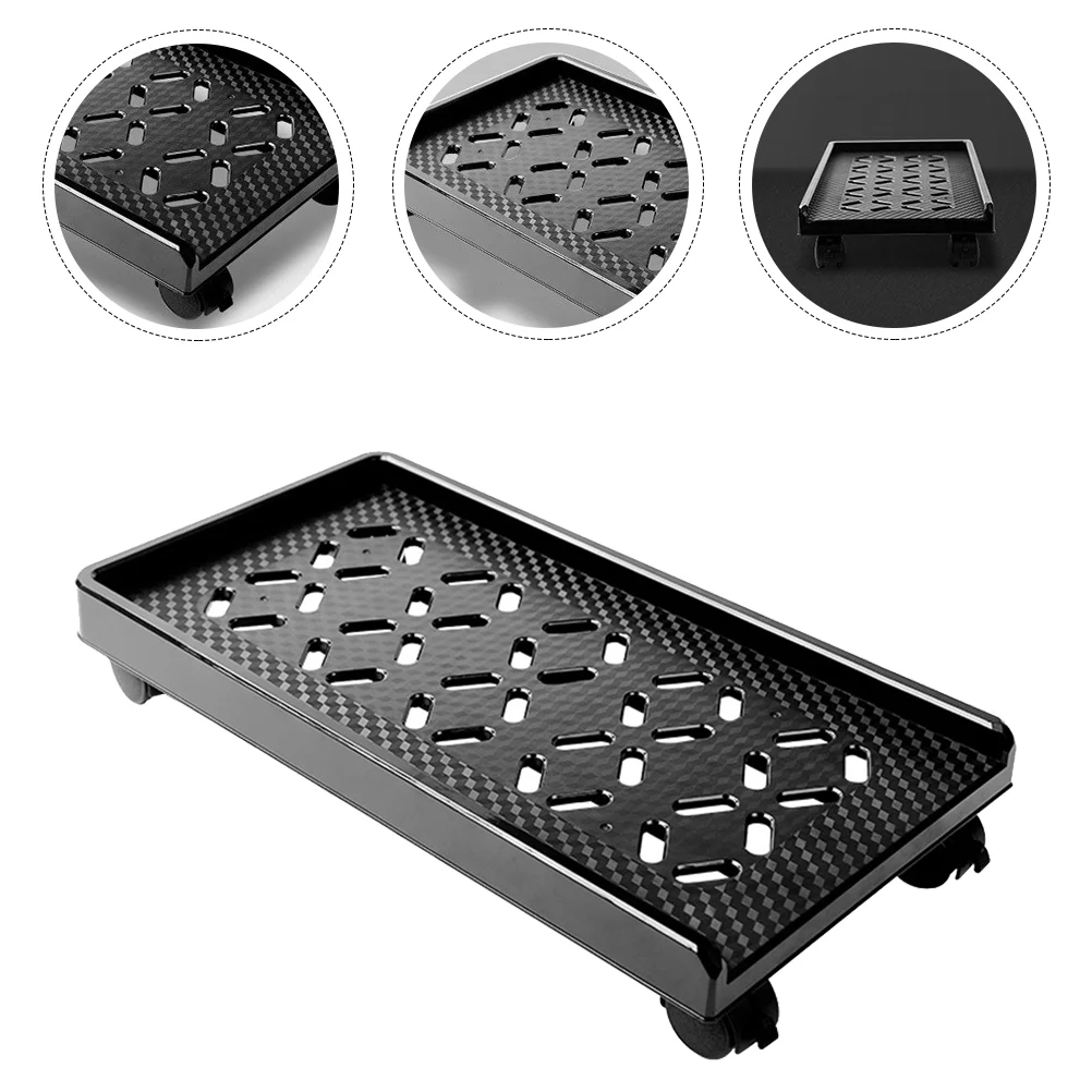 

1Pc Mobile CPU Stand Computer Tower Stand with Wheels Computer Case Holder