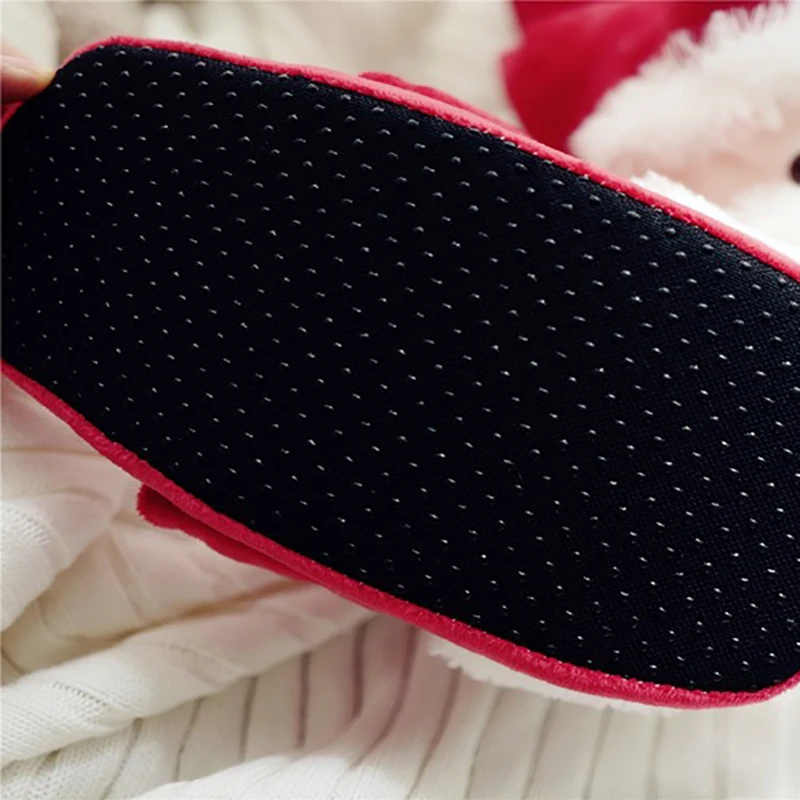 Lovely Women Slippers Santa Claus Winter Shoes Cartoon Plush Slippers Merry Christmas Women Warm Fluffy Funny Slipper