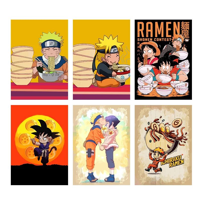 

Забавный аниме Милый Постер Наруто Драконий жемчуг Безрамная Картина на холсте роспись Гостиная Спальня домашний декор детские подарки