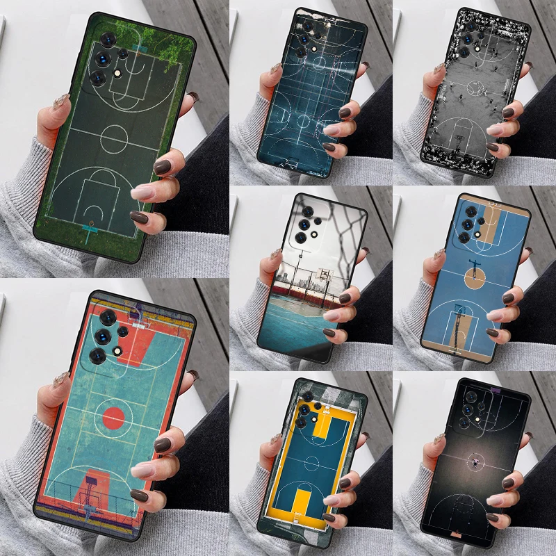 Чехол для телефона с изображением баскетбольной площадки Samsung Galaxy S23 S21 S20 FE S24 S22