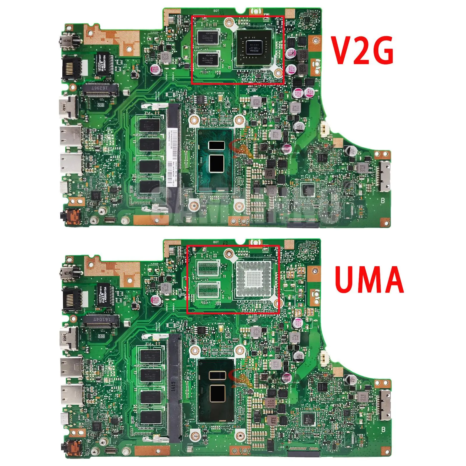 Рисунок 2 - TP501UB Материнская плата ASUS