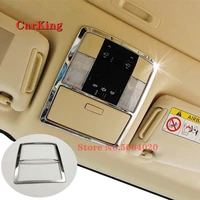 for toyota land cruiser prado 150 2010 2018 interior front reading lamp light cover trim abs chrome car styling accessories 1pcs