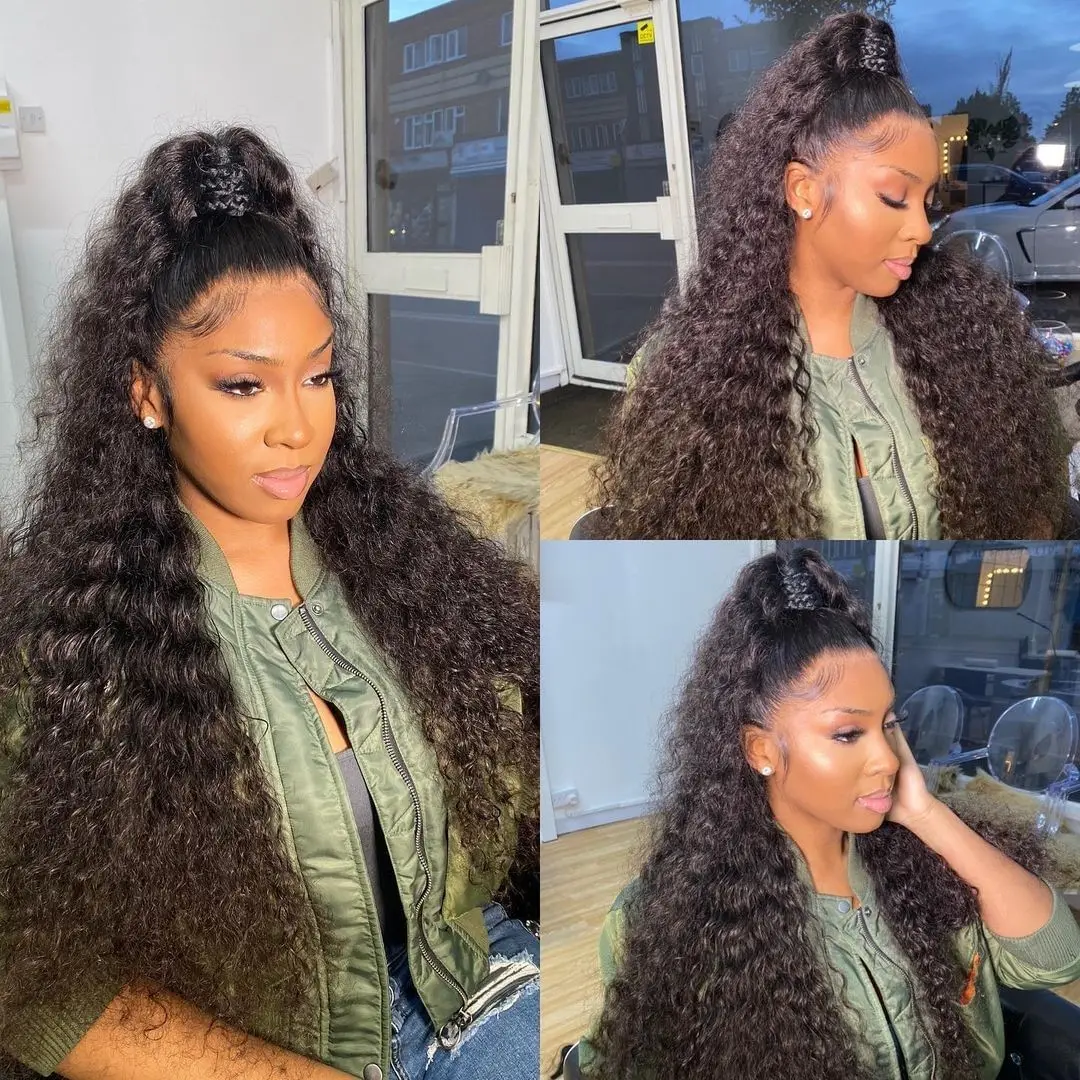 200 высокая плотность волнистые кружевные передние 100% человеческие волосы парики