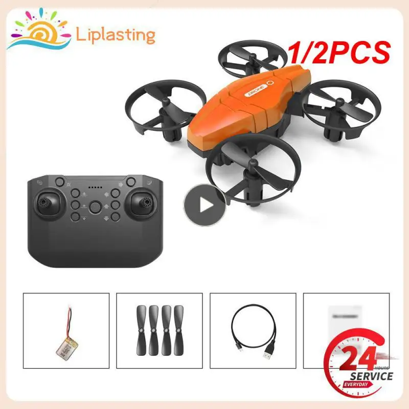 1/2PCS 4-channel Remote Control Quadcopter Mini RC Drone 3D Flip 6-axis Gyroscope Remote Control Aircraft 2 Gears Altitude Hold