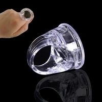 1 pc eyelash extend glue transparent ring cup container makeup tattoo pigment ink ring cups anti dry glue cups