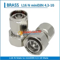 high quality l16 n male to minidin mini din 4 3 10 male plug socket straight brass coaxial 4310 rf connector adapters