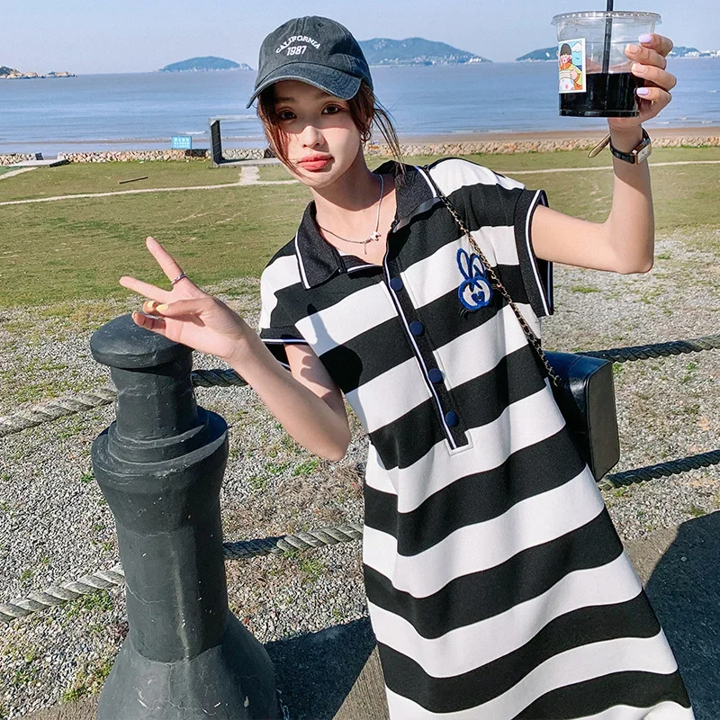 Модное повседневное платье-свитшот новинка лета 2024 ленивое удобное платье с