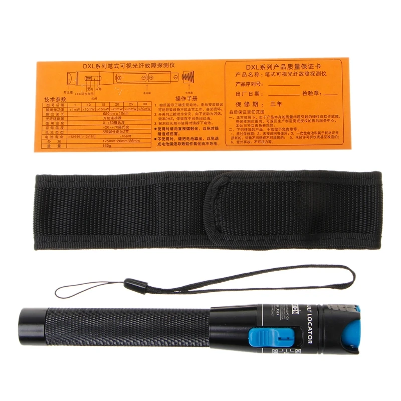 

Visual Fault Locator 1mW Red Light Source Fiber Cable Tester Pen Tool