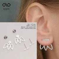 bipin stainless steel geometric female personality earrings suitable for party gifts fashion jewelry