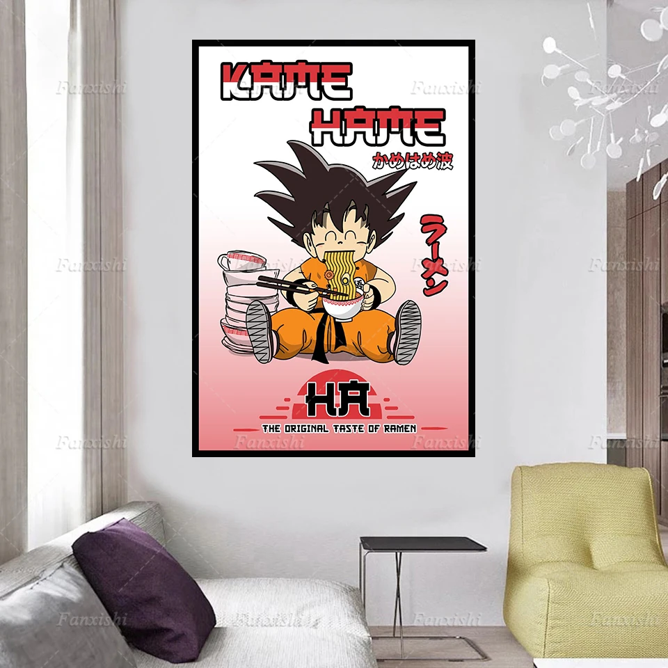 

Hd Printed Picture Home Decoration Canvas Painting Anime Dragon Ball Goku Poster Wall Art For Baby Kid Room Modular No Framework