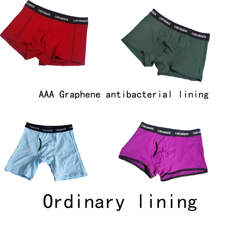CANTANGMIN male panties cotton boxers panties breathable comfortable men's underwear trunk long boxer cueca Underpanties tight