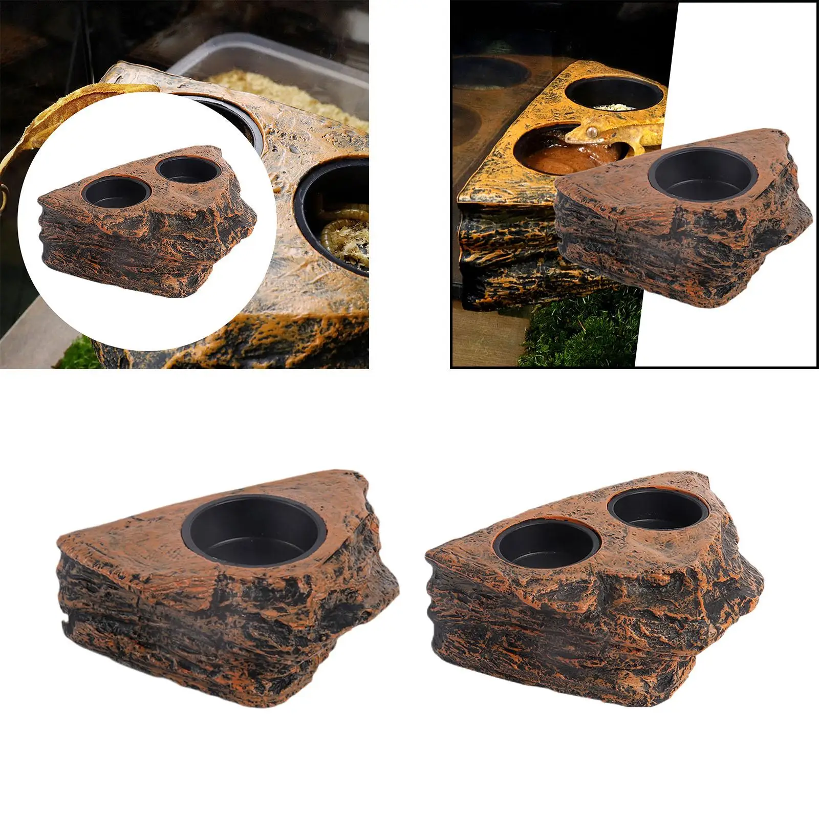 Кормушка для рептилий блюдо корма кормушка воды геккона ящерицы хамелеона