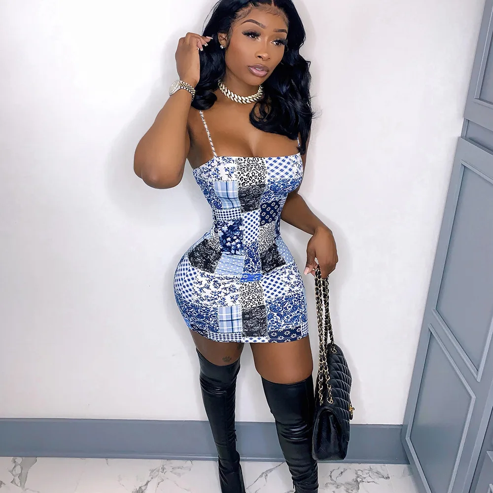 

Women Sexy Straps Dress Girls Spring Summer 2022 American Ladies New Mini Skirt Sexy Hipline Dresses Women Clothing SXHLYQ667