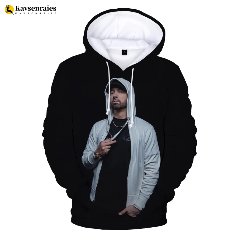 

2023 Hot Sale Eminem Hoodies Men Women Harajuku Hoodie Rapper Singer Printed Long Sleeve Sweatshirts Hip Hop 3D Hoody Pullover