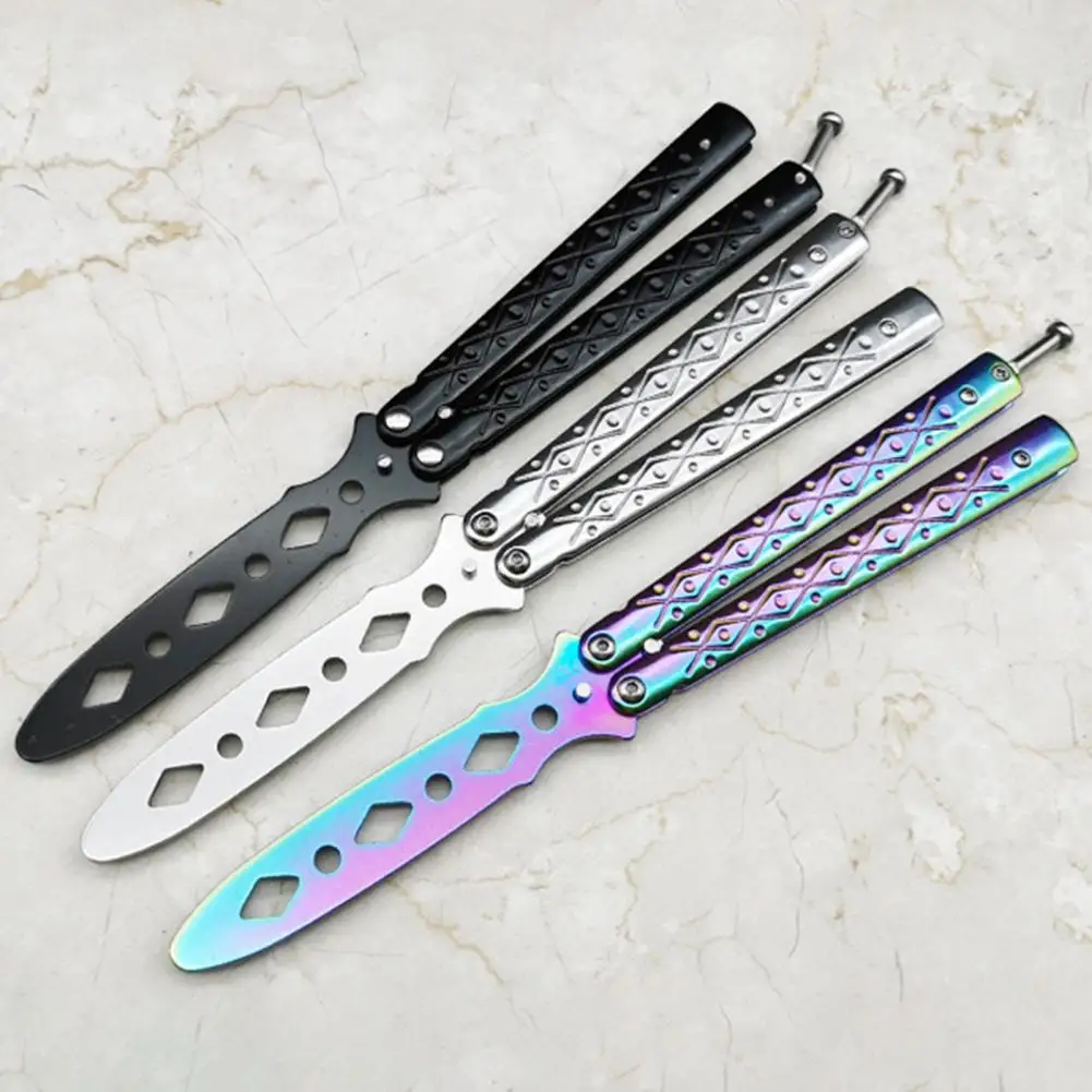 Anti-rust Folding Butterfly Cutter Not Sharpened Long Service Life Handsome Cool Play for Outdoor Game | Инструменты