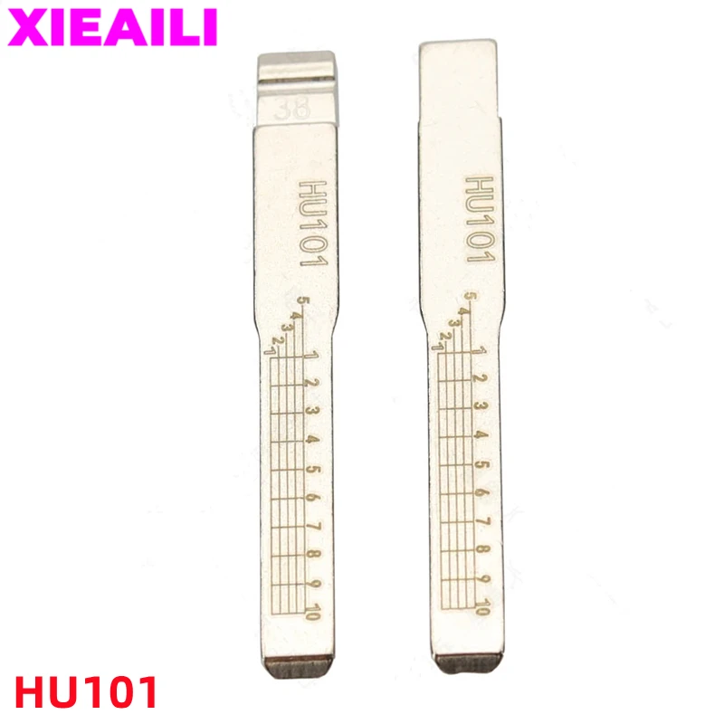 

XIEAILI 5 шт. NO.38 HU101 гравировка линии ключа лезвие резки зубов нерезанное лезвие ключа для Ford Focus/Mondeo S304