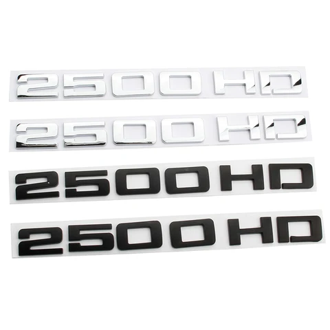 Автомобильные 3D ABS Chrome 2500 HD наклейки для Chevrolet GMC Silverado 2500HD Sierra Yukon автомобильный багажник буквы значок эмблема наклейки
