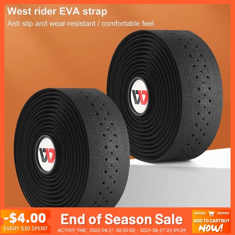 WEST BIKING EVA Bar Tape High Tenacity Handlebar Tape Adhesi