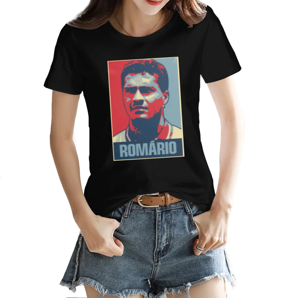 

Football Player T-shirt Movement Champion Brazil Romário and Romario and Farias Top Quality High quality Travel Tshirt USA Size