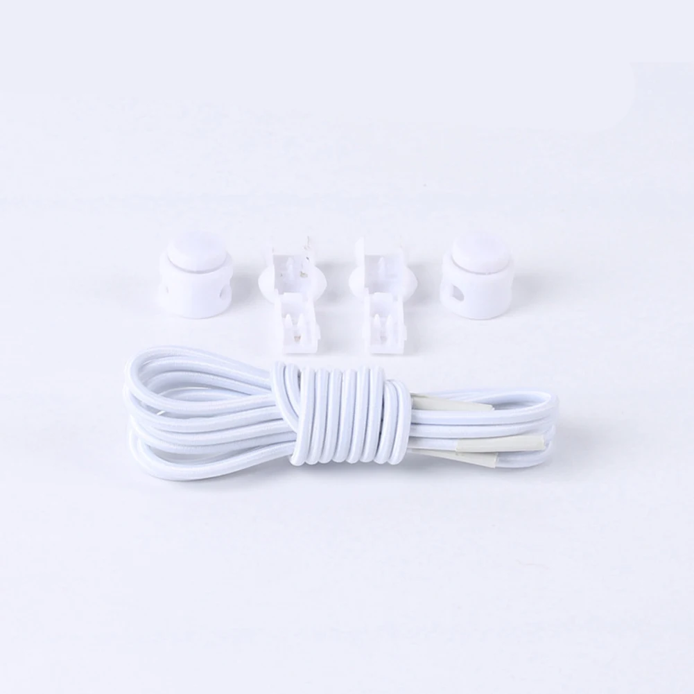 

Durable And Practical High Quality Shoelace 0.4CM Diameter 1 Pair 100CM Length With Spring Buckle For Sports Shoes