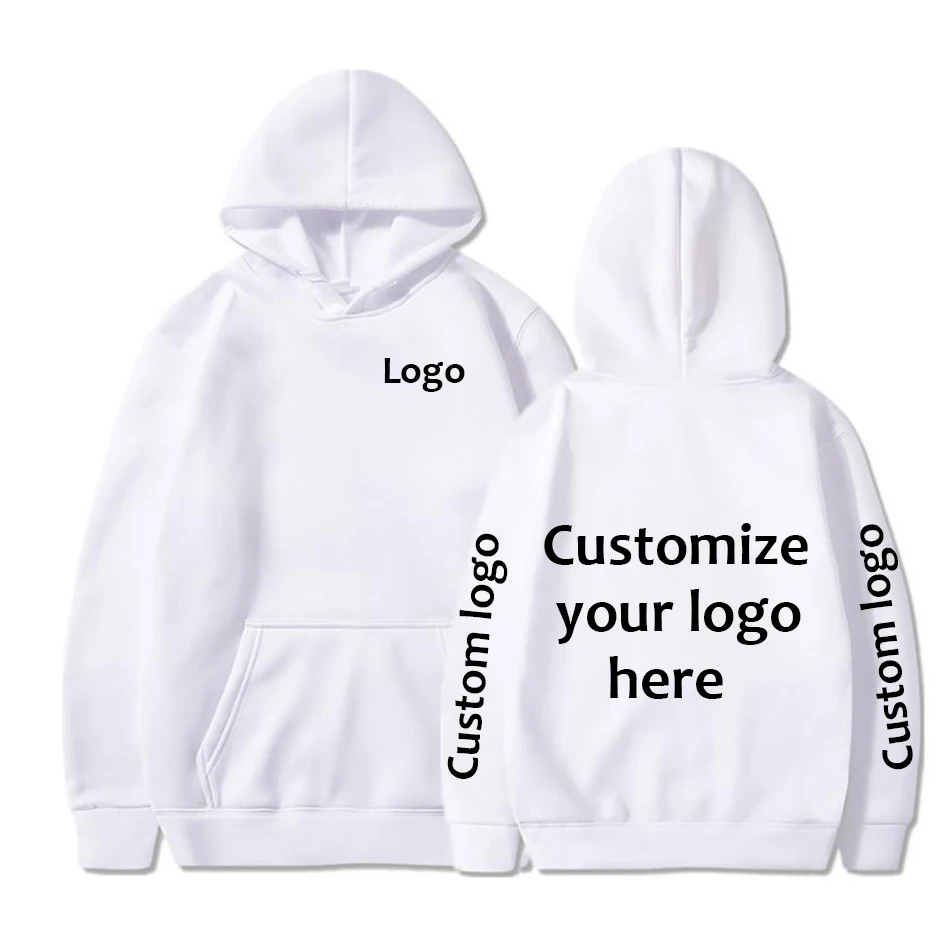 Custom Hoodie Diy Text Couple Friends Family Logo Image Print Men Clothing Customize Sports Leisure Sweater Style Sportsshirt