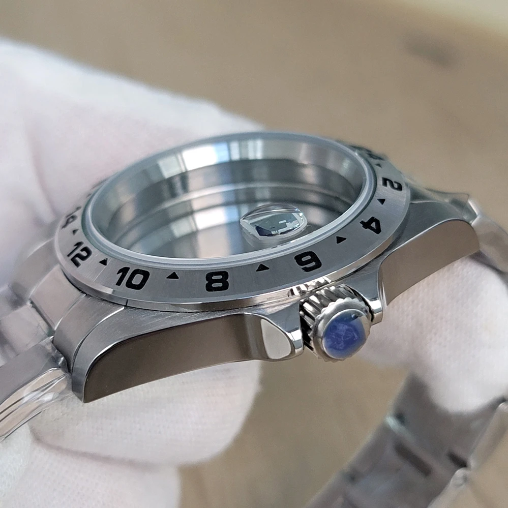 Modified 39mm Watch Case Accessories Stainless Steel Case Sapphire Glass Fit NH35 NH36 4R Movement Men Modification Part